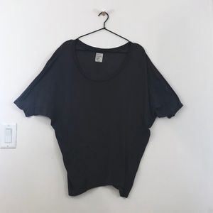 AG ADRIANO GOLDSCHMEID Dolman Tee Charcoal Gray M